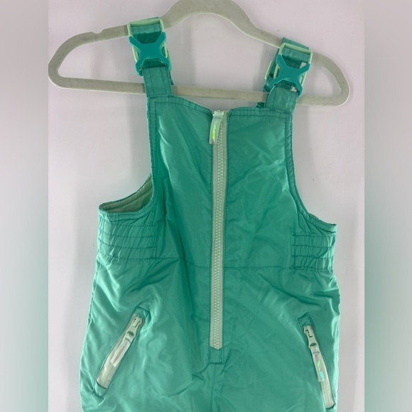 Kids CHAMPION X-Small 4-5 Girls Winter Ski Snow Sledding Pants Bib Green - Picture 2 of 6